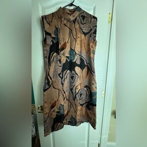 BirdTree dress/tunic. Beautiful NWT, 100% silk asian design with mandarin collar